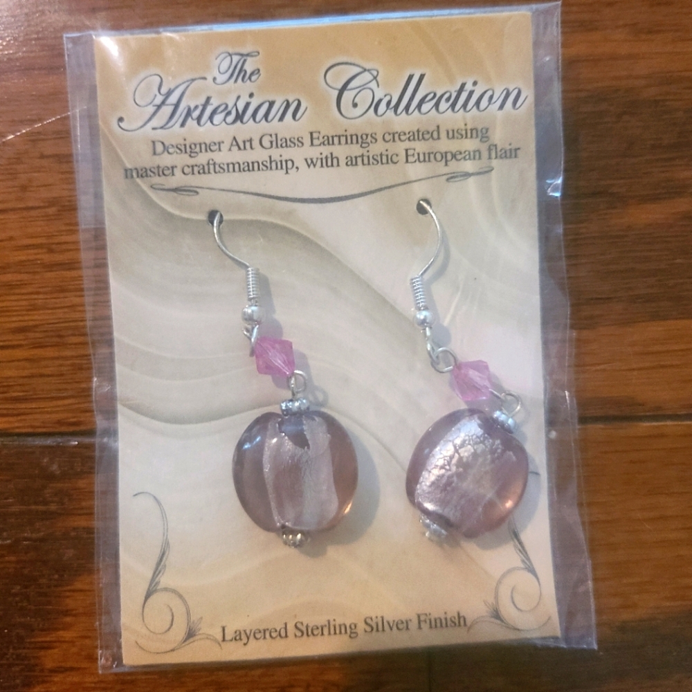 Glass Bead Artisan Collection Earrings